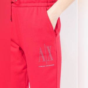 Armani Exchange Red Studs Trouser